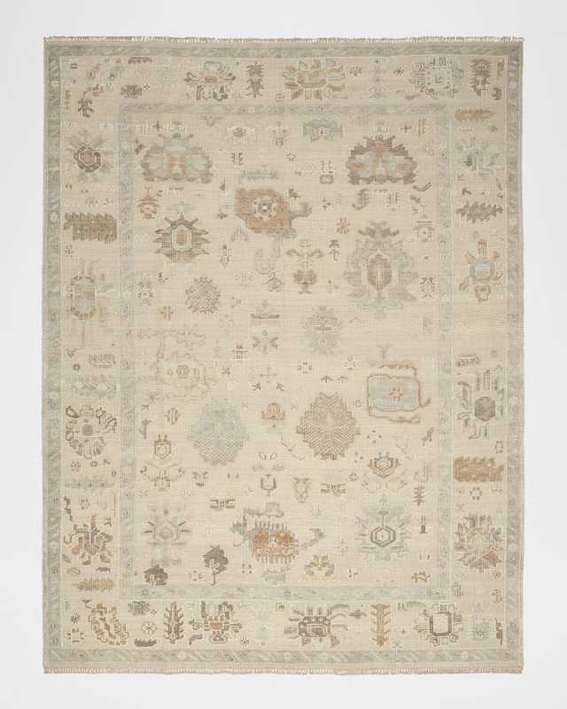 Whispers Beige Hand-Knotted Rug, 10' x 14'
